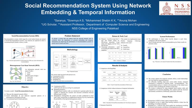 Social Recommendation System Using Network Embedding & Temporal Information.